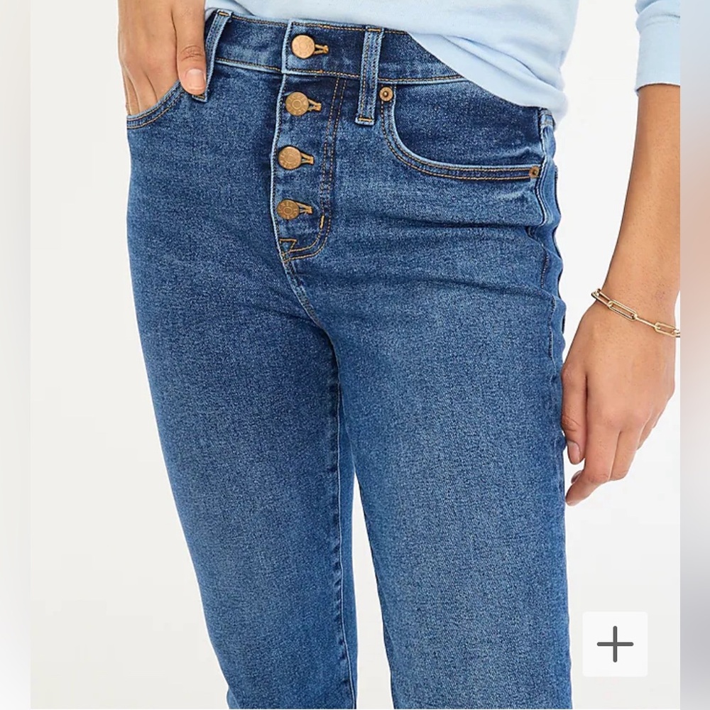Essential straight jean in all-day stretch size 34 petite,fits 14